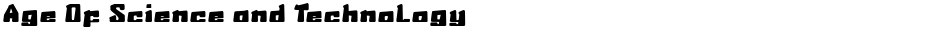 Age Of Science and TechnologyDemo