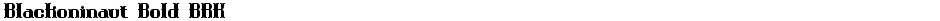 Blackoninaut Bold BRKDemo