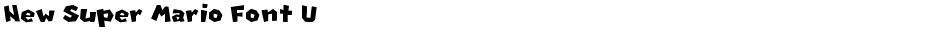 New Super Mario Font UDemo