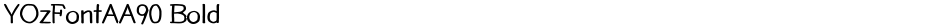 YOzFontAA90 BoldDemo