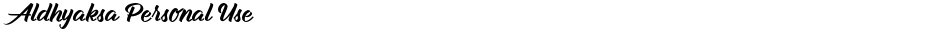 Aldhyaksa Personal UseDemo