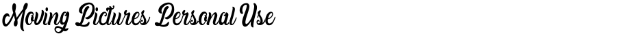 Moving Pictures Personal UseDemo