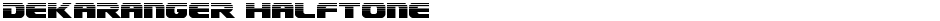 Dekaranger HalftoneDemo