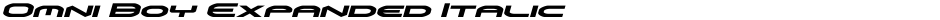 Omni Boy Expanded ItalicDemo