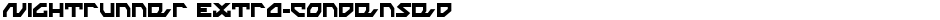 Nightrunner Extra-CondensedDemo