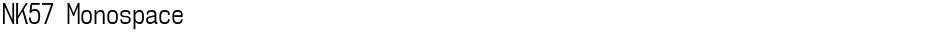 NK57 MonospaceDemo