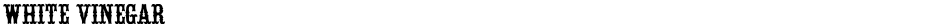White VinegarDemo