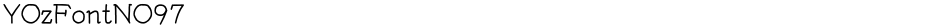 YOzFontNO97Demo