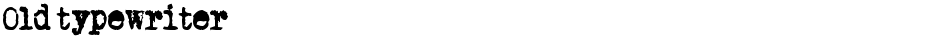 Old typewriterDemo