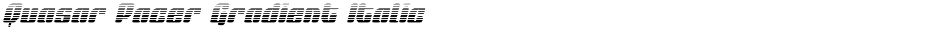 Quasar Pacer Gradient ItalicDemo