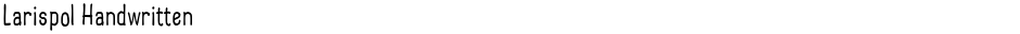 Larispol HandwrittenDemo