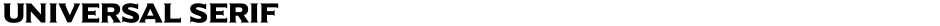 Universal SerifDemo