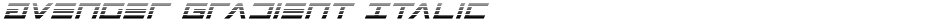 Avenger Gradient ItalicDemo