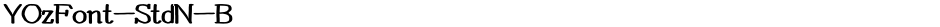 YOzFont-StdN-BDemo