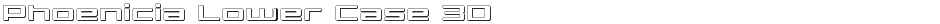 Phoenicia Lower Case 3DDemo