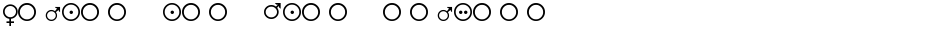 Female and Male SymbolsDemo