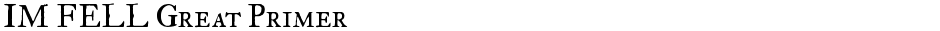 IM FELL Great PrimerDemo