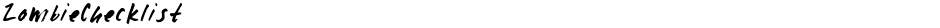 ZombieChecklistDemo