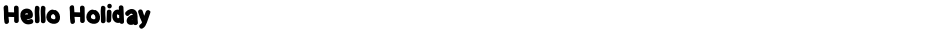Hello HolidayDemo
