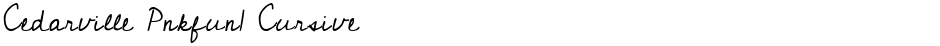 Cedarville Pnkfun1 CursiveDemo