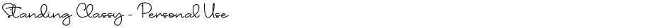 Standing Classy - Personal UseDemo