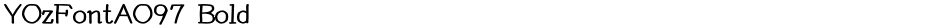 YOzFontAO97 BoldDemo