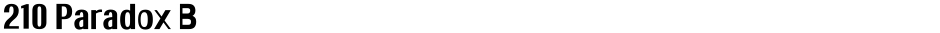 210 Paradox BDemo