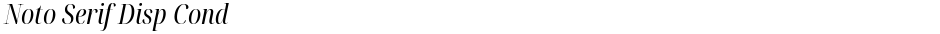 Noto Serif Disp CondDemo