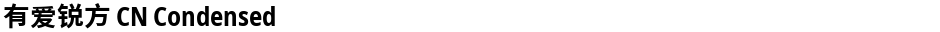 有爱锐方 CN CondensedDemo