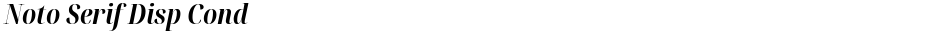 Noto Serif Disp CondDemo