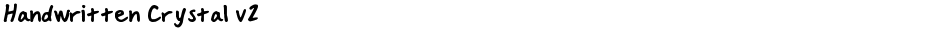 Handwritten Crystal v2Demo