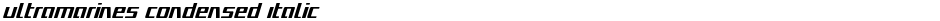 Ultramarines Condensed ItalicDemo
