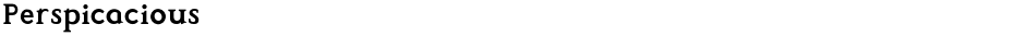 PerspicaciousDemo