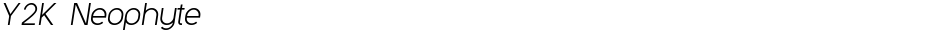 Y2K NeophyteDemo
