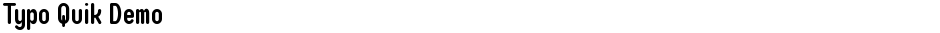 Typo Quik DemoDemo