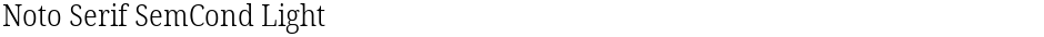 Noto Serif SemCond LightDemo