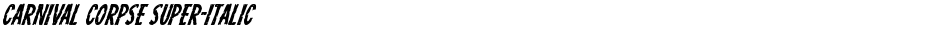 Carnival Corpse Super-ItalicDemo