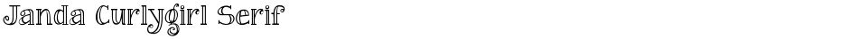 Janda Curlygirl SerifDemo