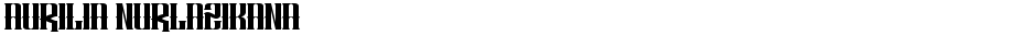 AURILIA NURLAZIKANADemo