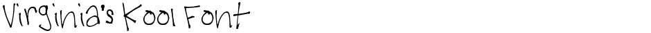 Virginia's Kool FontDemo