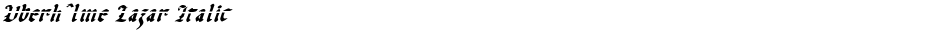 Uberhˆlme Lazar ItalicDemo