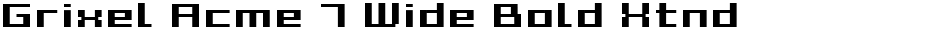 Grixel Acme 7 Wide Bold XtndDemo
