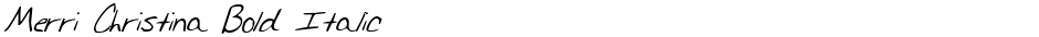 Merri Christina Bold ItalicDemo