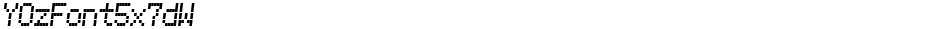 YOzFont5x7dWDemo