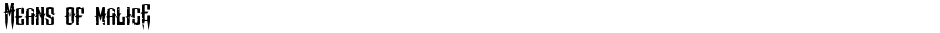Means of malicEDemo