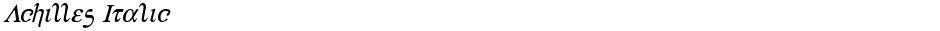 Achilles ItalicDemo