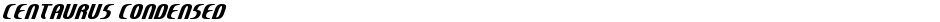 Centaurus CondensedDemo