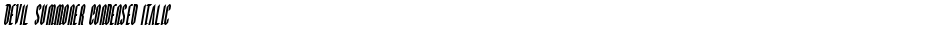 Devil Summoner Condensed ItalicDemo