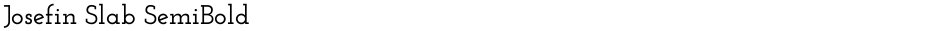 Josefin Slab SemiBoldDemo