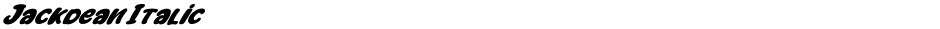 Jackdean ItalicDemo